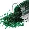 TOHO Round Seed Beads, Japanese Seed Beads, (939) Transparent Green Emerald, 15/0, 1.5mm, Hole: 0.7mm, about 15000pcs/50g