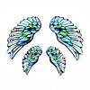Epoxy Resin Wing Pendants FIND-N005-64C-1