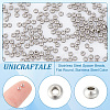 200Pcs 202 Stainless Steel Spacer Beads STAS-UN0056-40-4