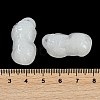 Spray Painted Imitation Jade Glass Beads GLAA-Z007-01F-3