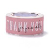 Pink Rectangle Paper Thank You Stickers LS-DIY-C042-07B-2