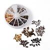 1 Box 6 Colors Iron Folding Crimp Ends IFIN-X0016-B-3