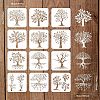 PET Hollow out Drawing Painting Stencils Sets for Kids Teen Boys Girls DIY-WH0172-752-2