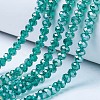 Electroplate Glass Beads Strands EGLA-A034-T8mm-B04-1