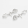 Tibetan Style Alloy Connectors Charms TIBE-N003-10AS-NF-2