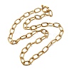 304 Stainless Steel Cable Chain Necklaces with Spring Ring Clasps for Women X-NJEW-Z091-09G-4