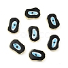 Rack Plating Handmade Evil Eye Lampwork Beads KK-F838-03E-G-3