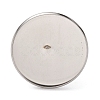 Non-Tarnish Adjustable 304 Stainless Steel Finger Rings Components X-A-STAS-F149-18P-J-1