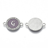 Alloy Enamel Links Connectors ENAM-TAC0003-01S-01G-2