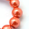 Baking Paint Glass Pearl Round Bead Strands HY-Q003-10mm-38-3
