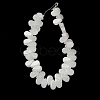 Natural White Jade Beads Strands G-B064-B28-3