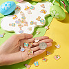 36Pcs 9 Styles Easter Alloy Enamel Pendants ENAM-TA0003-91-7
