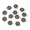 Alloy Enamel Links Connectors ENAM-TAC0003-01S-02O-3