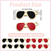 60Pcs 2 Colors Alloy Enamel Pendants ENAM-SC0007-81-2