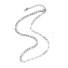 4.5MM 04 Stainless Steel Figaro Chain Paperclip Chain Necklaces NJEW-JN05576-4
