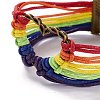 Rainbow Pride Bracelet BJEW-F424-02-3