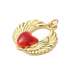 Rack Plating Brass Enamel Pendants KK-S372-01G-04-2