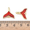 Brass Enamel Pendants KK-L256-46B-G-3