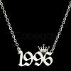 Crown Birth Year 201 Stainless Steel Pendant Necklaces for Women FS-WG4E8F2-57-1