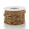 PVD Vacuum Plating 304 Stainless Steel Paperclip Chains CHS-L022-03B-G-3