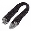 Waxed Cotton Cord Necklace Making MAK-S032-1.5mm-B02-1