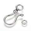Tibetan Style Alloy S Hook Clasps X-LF5091Y-NF-3