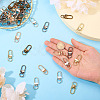 50Pcs 5 Colors Alloy Swivel Snap Hook Clasps FIND-TA0005-83-6