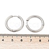Tarnish Resistant 201 Stainless Steel Huggie Hoop Earrings Findings STAS-F149-33P-A-3