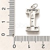 Brass Micro Pave Clear Cubic Zirconia Pendants KK-G521-01P-I-3