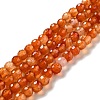 Natural Carnelian Beads Strands G-E571-35A-1