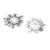 Tibetan Style Alloy Connector Cabochon Settings X-EA541Y-NF-3