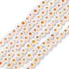 Handmade Millefiori Glass Bead Strands LAMP-J035-8mm-23-8