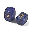 Rectangle Natural Lapis Lazuli Rune Stones G-Z059-01E-2