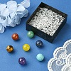 Natural & Synthetic Gemstone Healing Round Ornaments AJEW-FS0001-13B-3