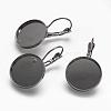 Brass Leverback Earring Settings KK-H024-B-1