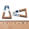 Resin and Walnut Pendants FIND-R051-03B-3