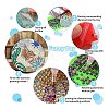 DIY Marine Animal Theme Diamond Painting Round Wood Cup Mat Kits LS-DIY-H163-06-2