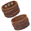 2Pcs 2 Styles Cowhide Leather Bracelets BJEW-CL0003-34A-7