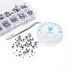 710Pcs Electroplate Transparent Glass Beads Strands DIY-YW0003-07-7