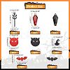 Nbeads 32Pcs 8 Style Halloween Theme Alloy Pendants FIND-NB0002-40-4