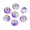 Transparent Resin Rondelle European Beads RESI-N044-02H-1