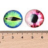 Half Round/Dome Dragon Eye Printed Glass Cabochons GGLA-A002-20mm-AB-3