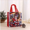 Rectangle Christmas No Woven Fabric Printed Tote Bags ABAG-P015-03A-1