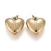 Mother's Day Ion Plating(IP) 304 Stainless Steel Charms STAS-I164-006G-2