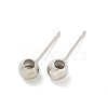 Brass Stud Earring Findings KK-G518-01P-1