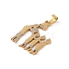 Mother's Day Ion Plating(IP) 304 Stainless Steel Pendants STAS-U002-03G-2
