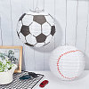 Football-shaped Paper Lantern Set DIY-WH0259-39-4