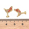 304 Stainless Steel Enamel Pendants SA-CBA7876-40G-02-3