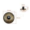 Alloy Decorative Buttons PW-WG1200D-24-1