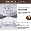 430 Stainless Steel Coffee Latte Art Molds AJEW-WH0038-40P-6
